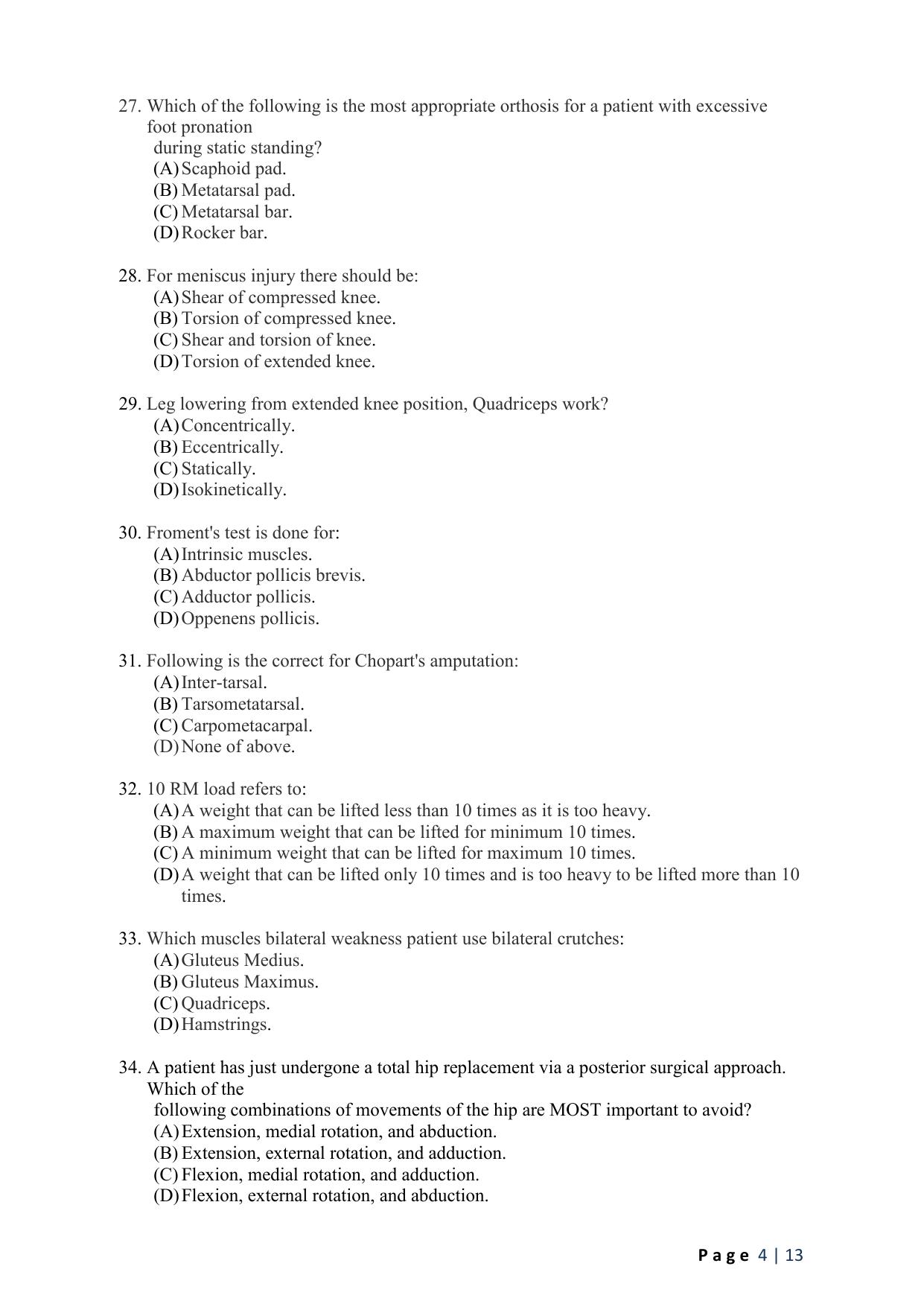 WB JEMAS (PG) MOT 2024 Question Paper - Page 6