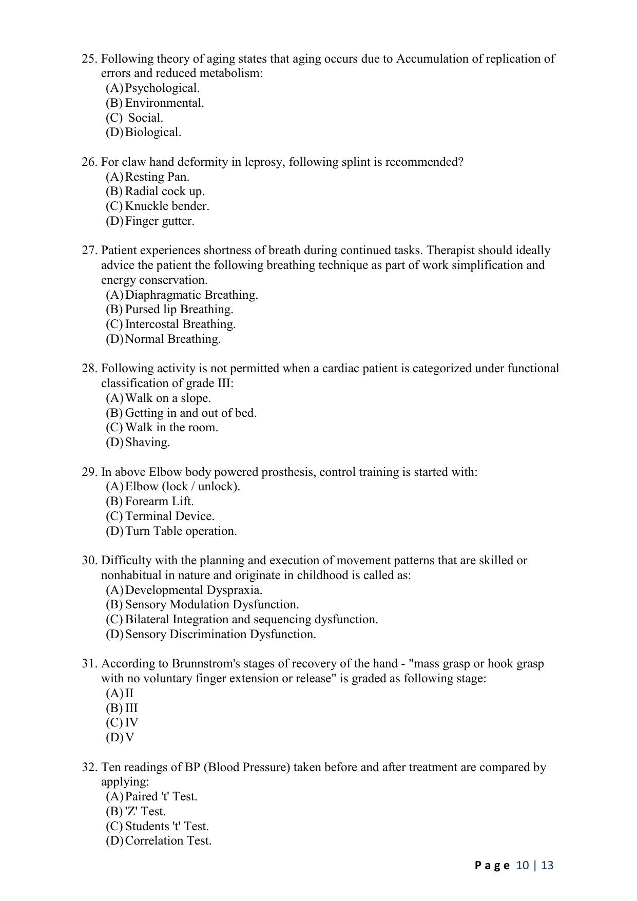 WB JEMAS (PG) MOT 2024 Question Paper - Page 12