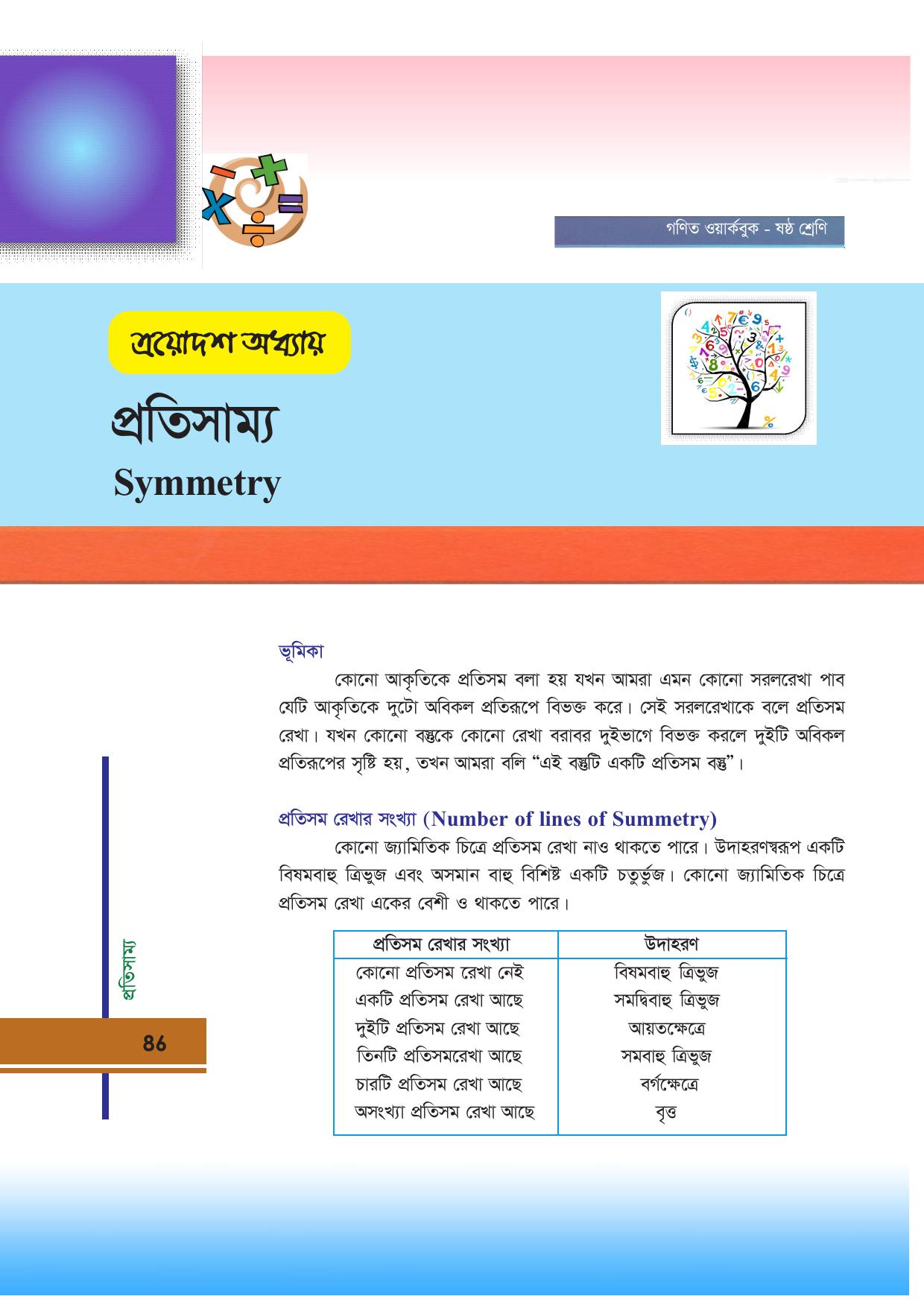 Tripura Board Class 6 Math Bengali Version Workbooks - Page 86