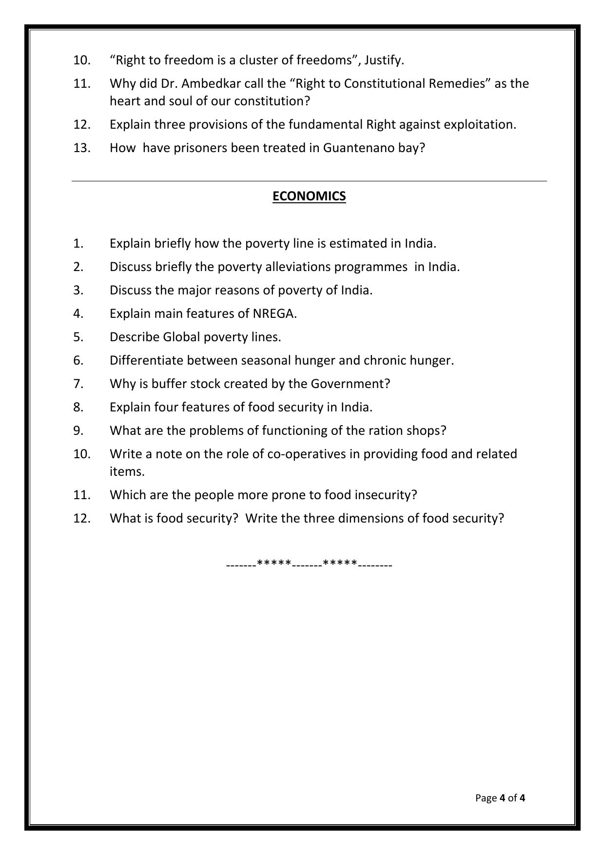 CBSE Worksheets for Class 9 Social Science Assignment 2 - Page 4
