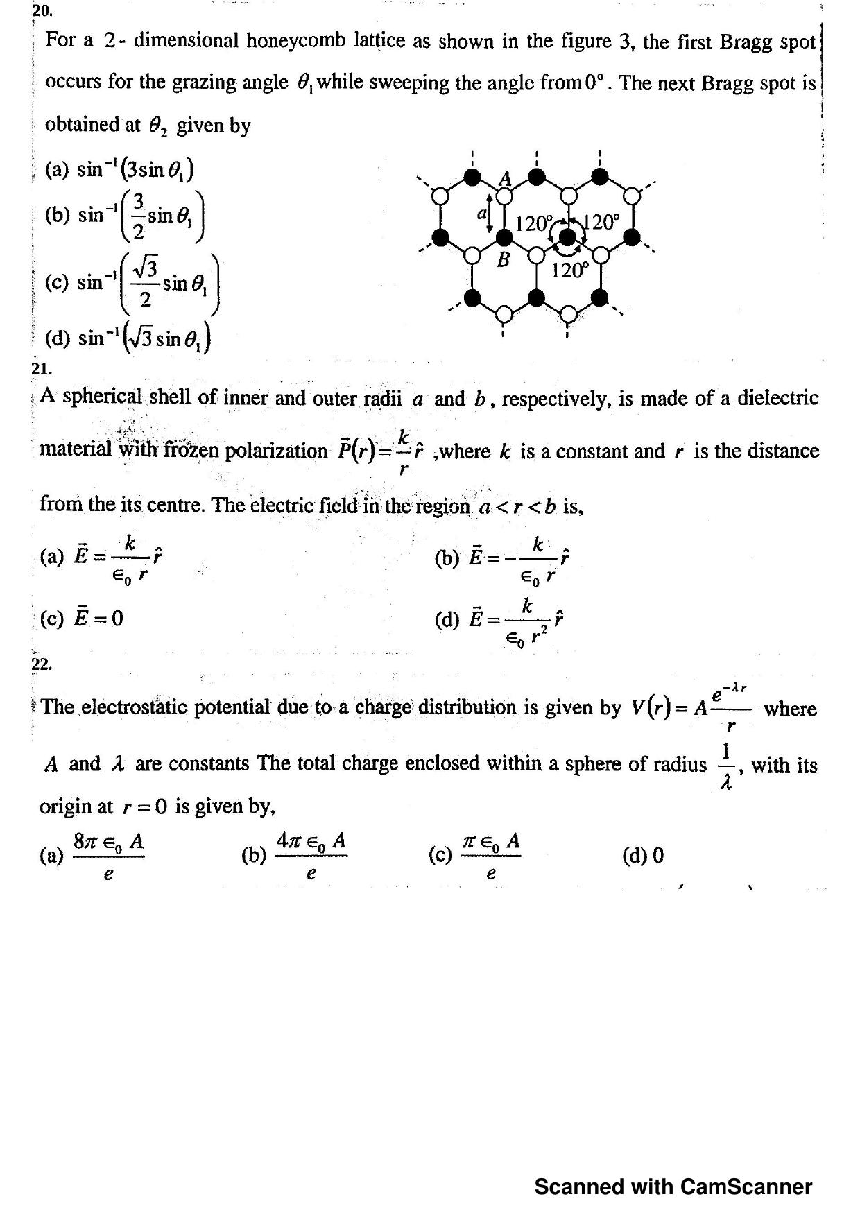 JEST 2015 Physics Question Paper with  Answer key - Page 6
