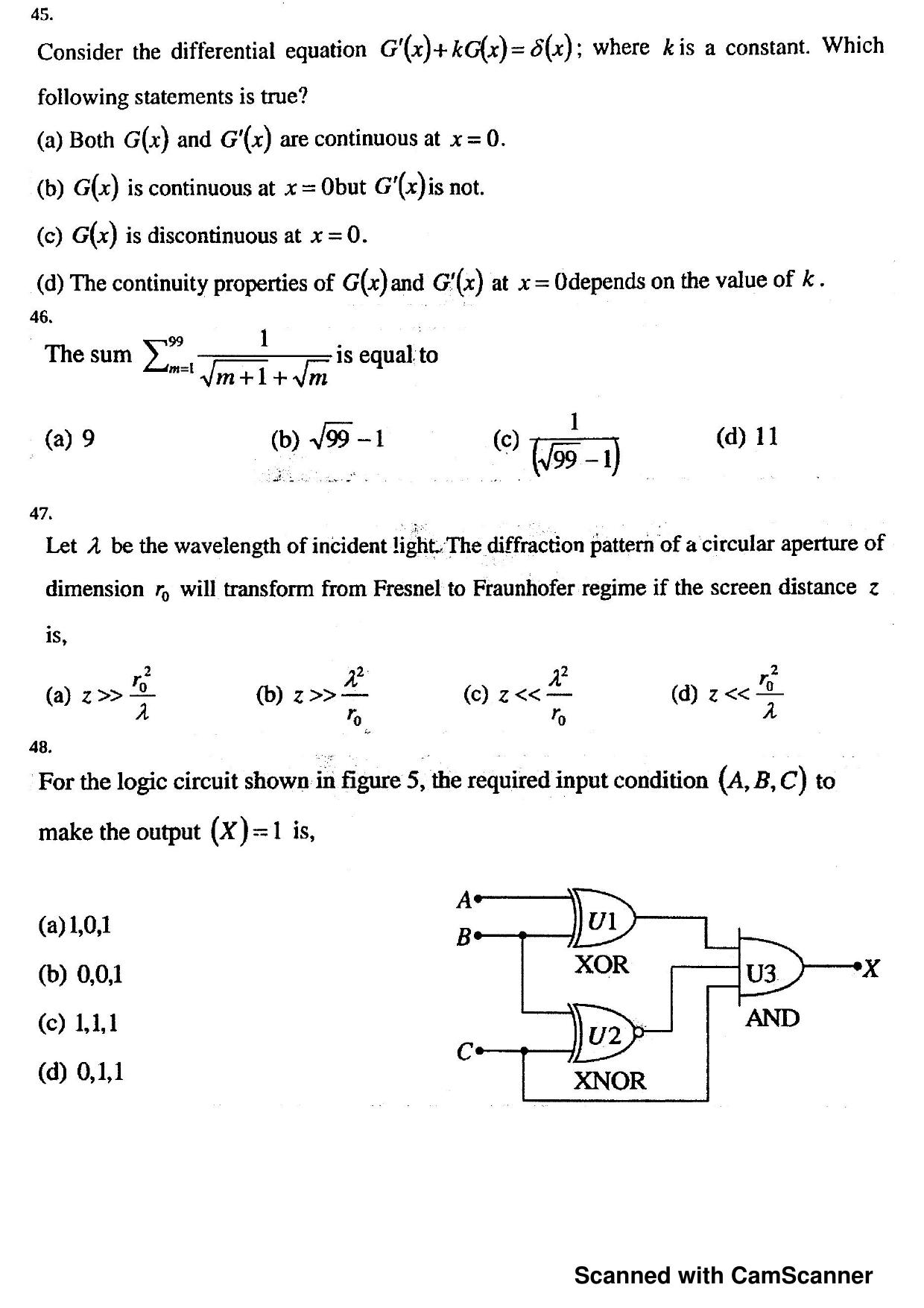 JEST 2015 Physics Question Paper with  Answer key - Page 12