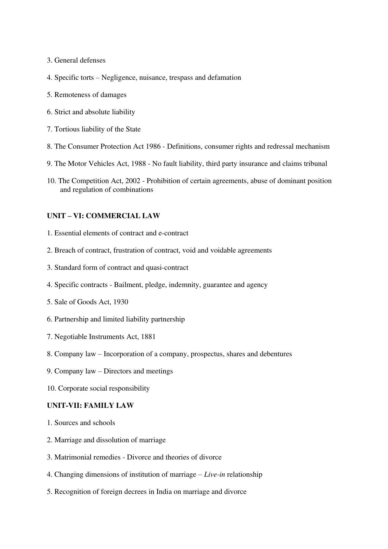 AP RCET Law Syllabus - Page 3
