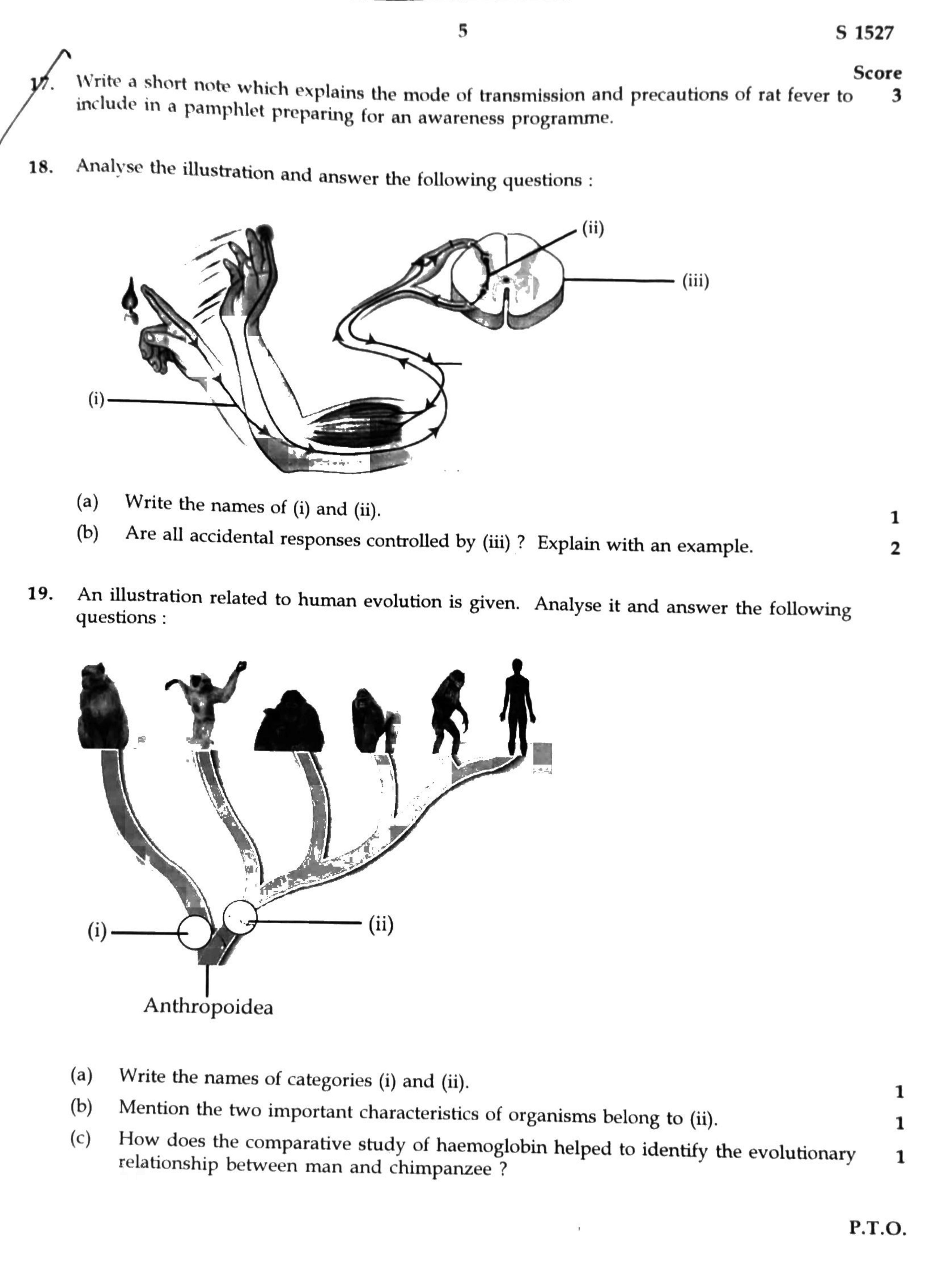 Kerala SSLC 2020 Biology (EM) Question Paper - Page 5