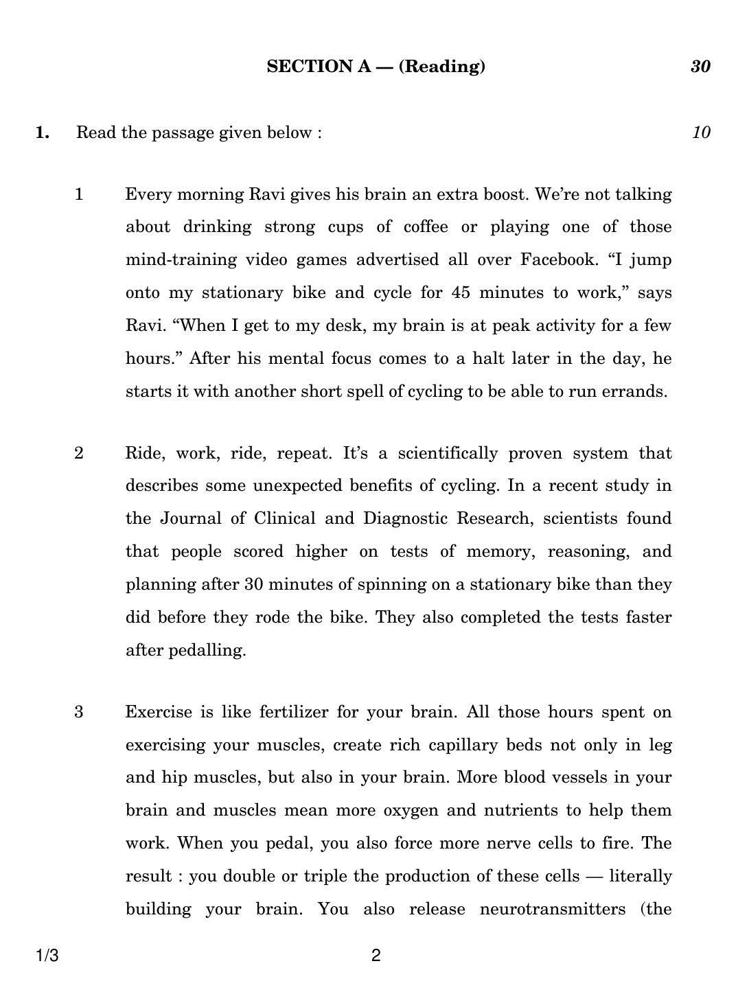 CBSE Class 12 1-3 ENGLISH CORE 2018 Question Paper - Page 2