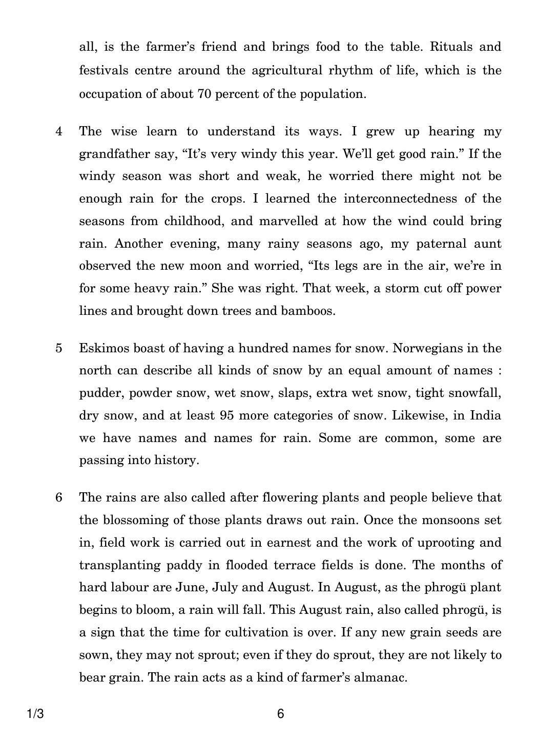 CBSE Class 12 1-3 ENGLISH CORE 2018 Question Paper - Page 6