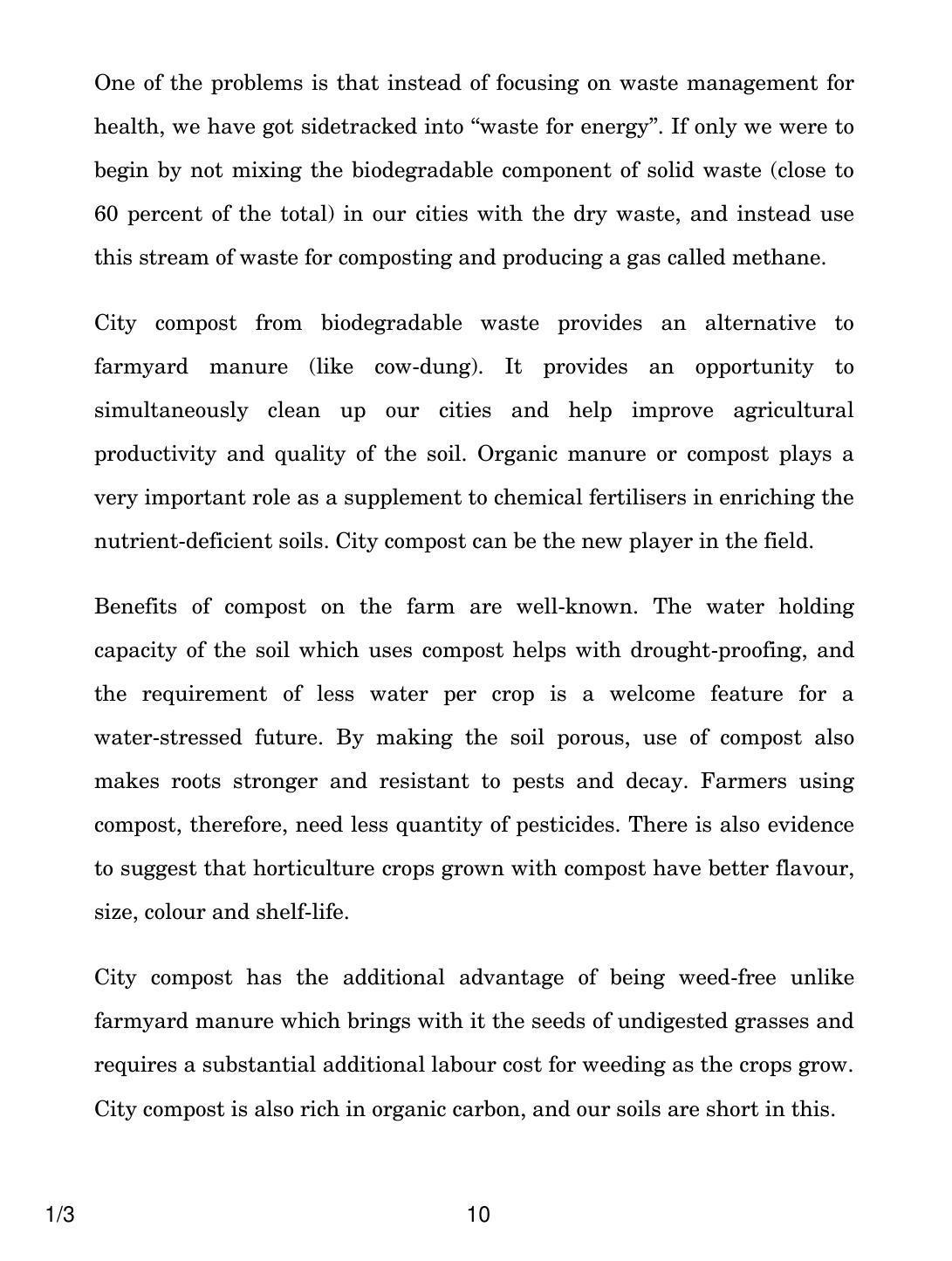 CBSE Class 12 1-3 ENGLISH CORE 2018 Question Paper - Page 10