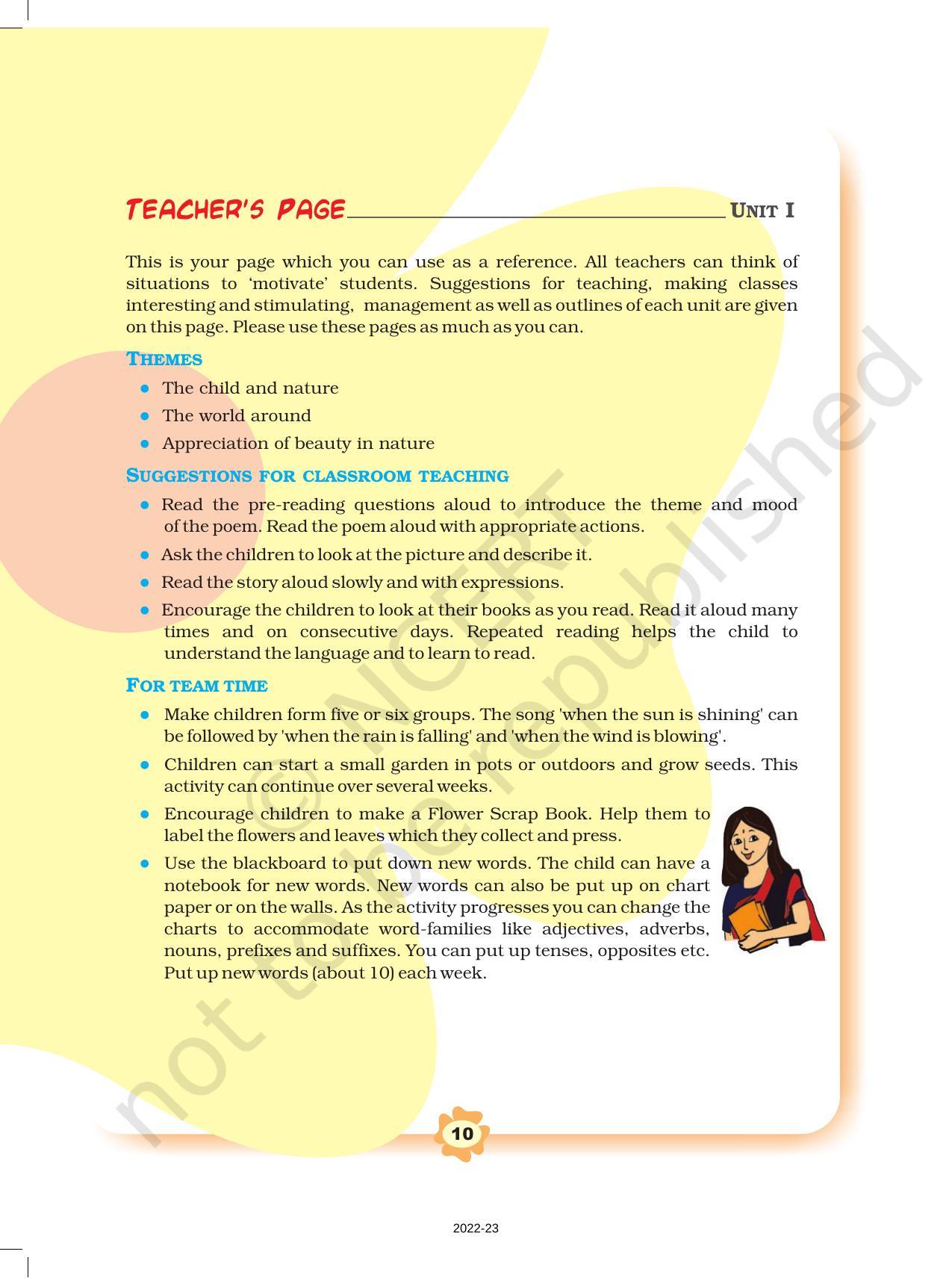 NCERT Book for Class 3 English: Unit I.1-Good Morning - Page 10