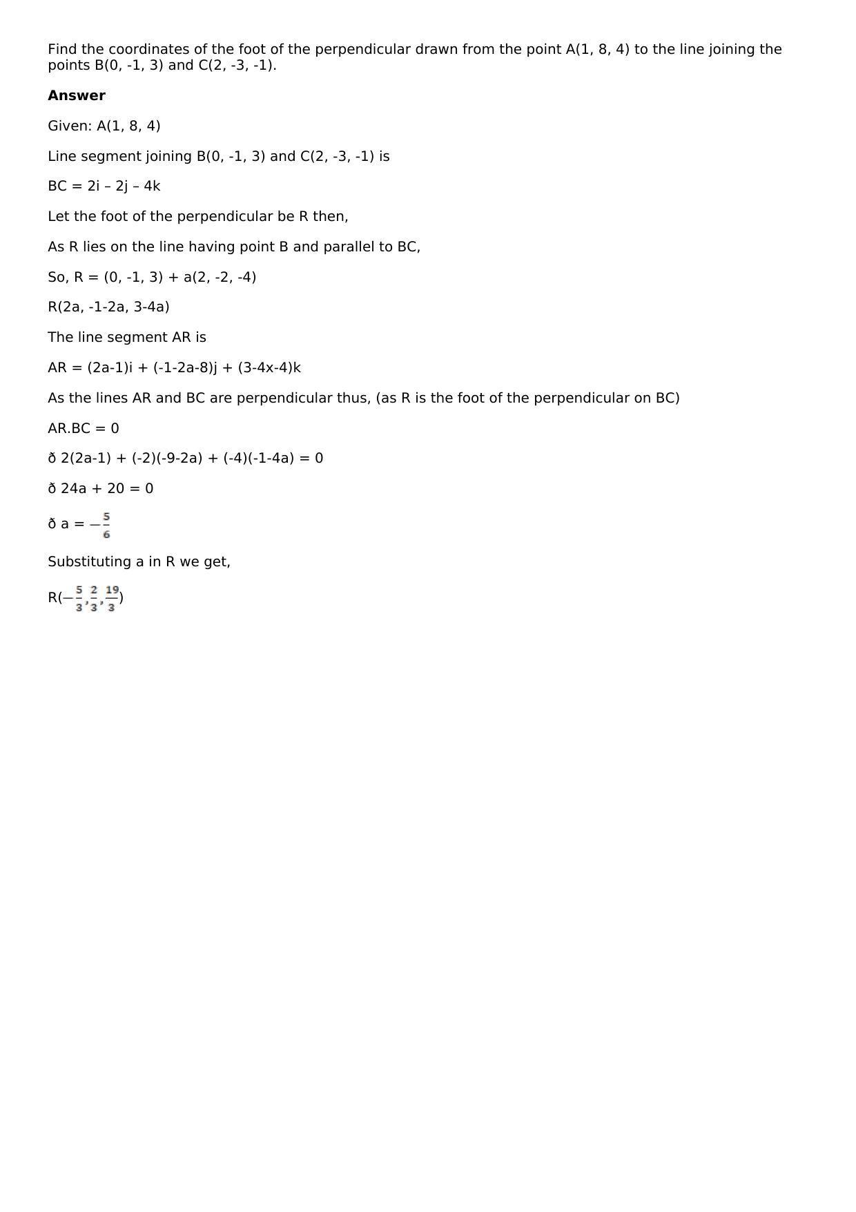 Chapter 26: Fundamental Concepts of 3-Dimensional Geometry Solutions: RS Aggarwal Class 12 Solutions - Page 10