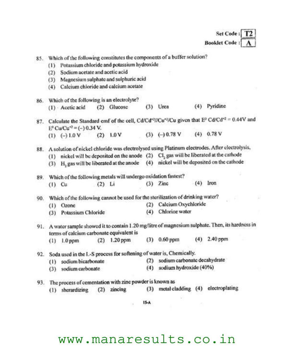 AP ECET 2015 Civil Engineering Old Previous Question Papers - Page 14