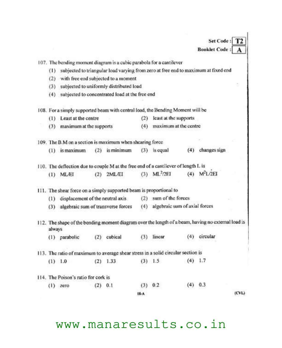 AP ECET 2015 Civil Engineering Old Previous Question Papers - Page 17