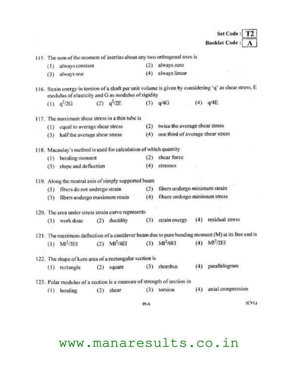 AP ECET 2015 Civil Engineering Old Previous Question Papers - Page 18