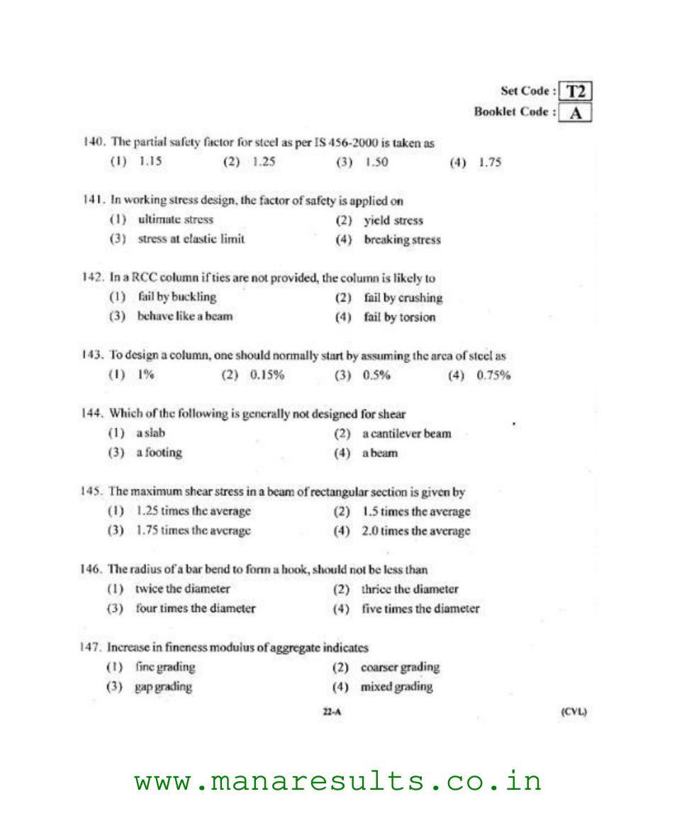 AP ECET 2015 Civil Engineering Old Previous Question Papers - Page 21