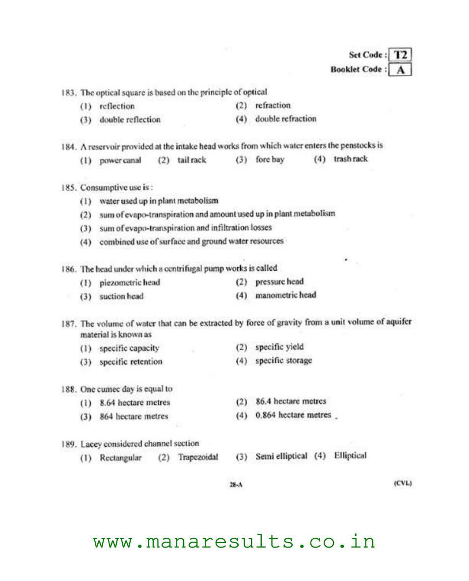 AP ECET 2015 Civil Engineering Old Previous Question Papers - Page 27