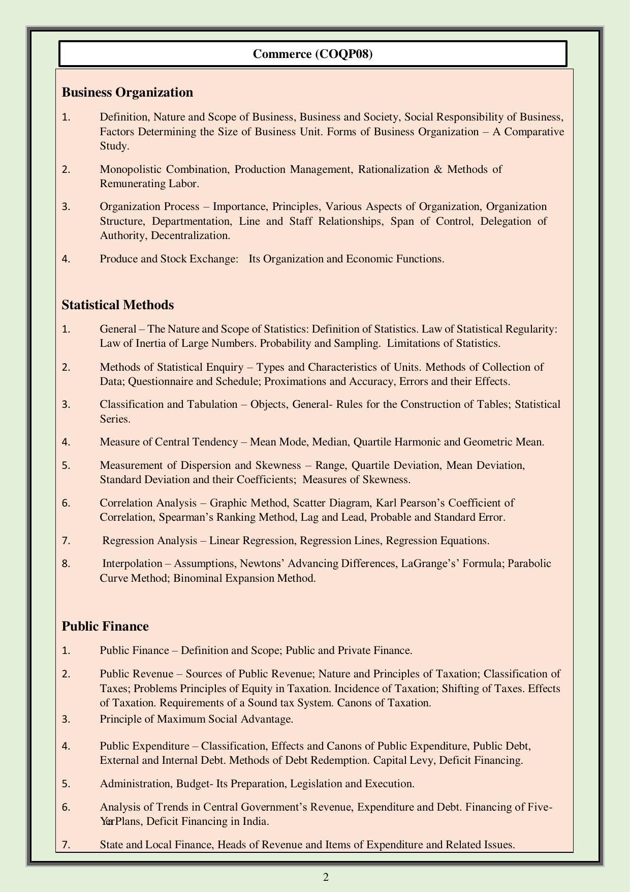 CUET PG Common Syllabus - Page 20