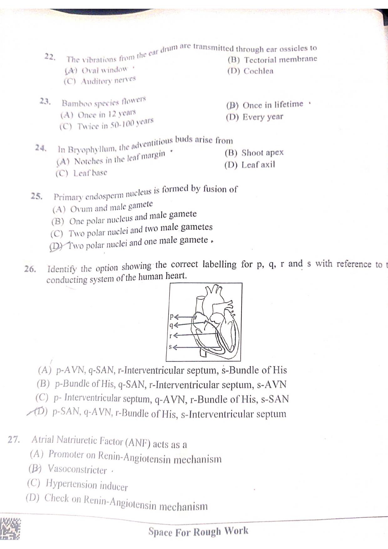 KCET 2023 Biology Set D-2 Question Paper - Page 5