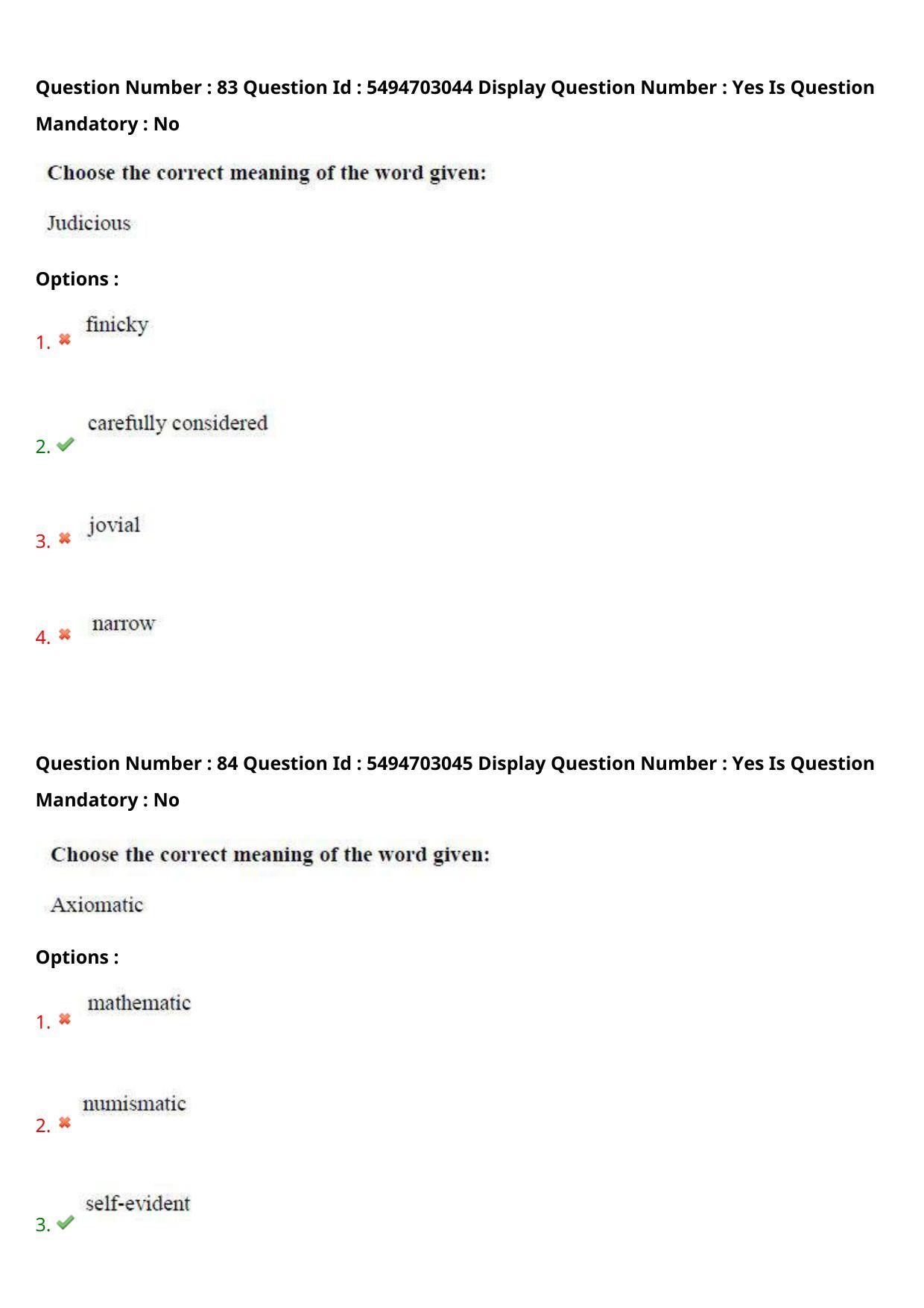 AP ICET 2021 - Shift 1 Question Paper With Preliminary Keys - Page 62