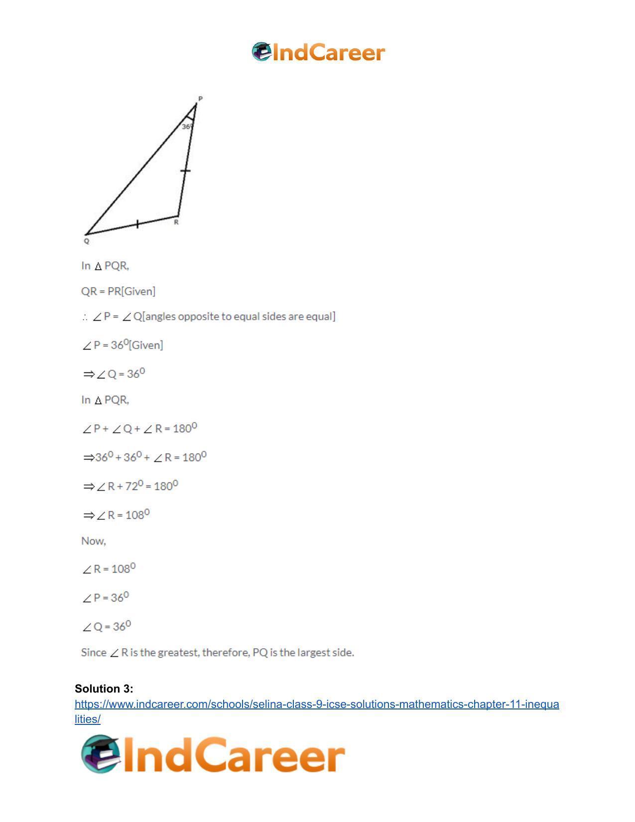 Selina Class 9 ICSE Solutions Mathematics : Chapter 11- Inequalities - Page 5