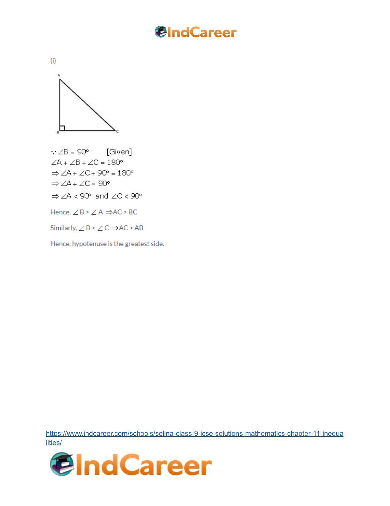 Selina Class 9 ICSE Solutions Mathematics : Chapter 11- Inequalities - Page 28