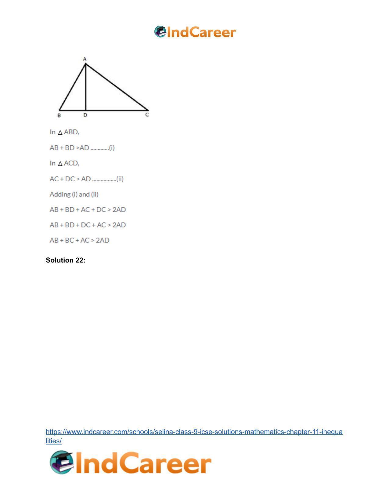 Selina Class 9 ICSE Solutions Mathematics : Chapter 11- Inequalities - Page 30