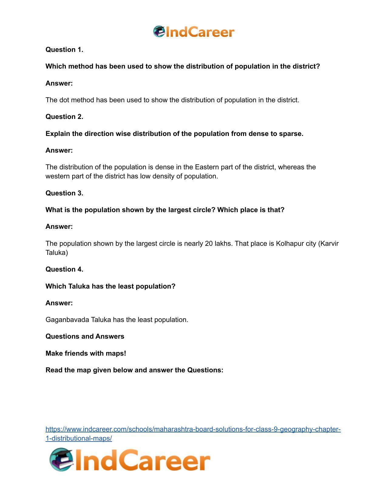 Maharashtra Board Solutions for Class 9- Geography: Chapter 1- Distributional Maps - Page 8