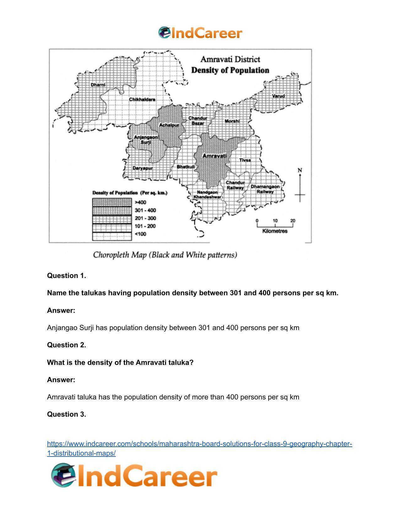 Maharashtra Board Solutions for Class 9- Geography: Chapter 1- Distributional Maps - Page 12