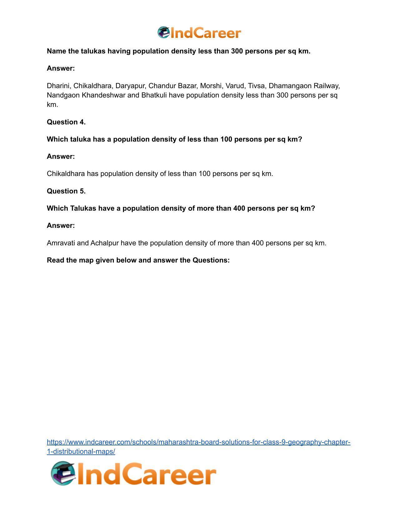 Maharashtra Board Solutions for Class 9- Geography: Chapter 1- Distributional Maps - Page 13