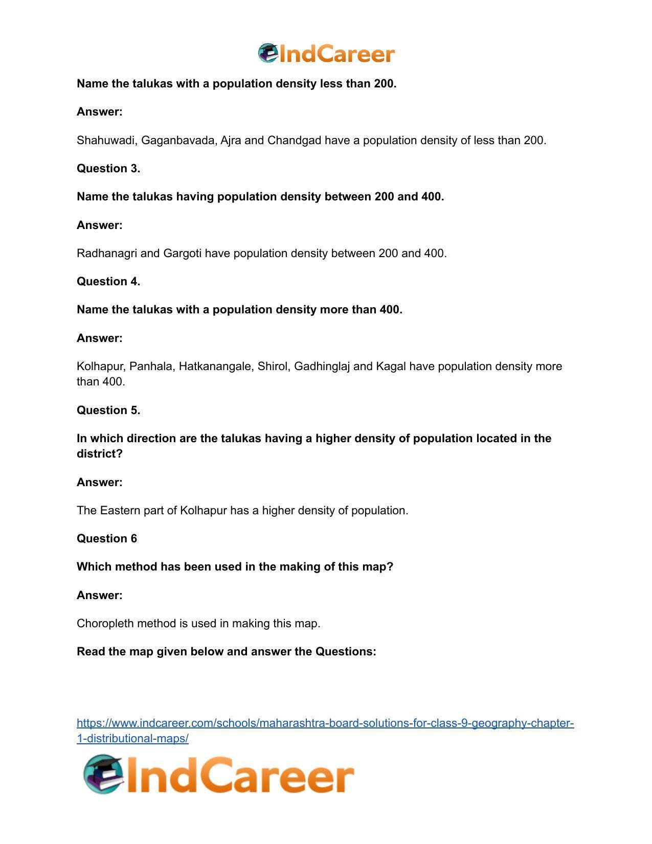 Maharashtra Board Solutions for Class 9- Geography: Chapter 1- Distributional Maps - Page 17