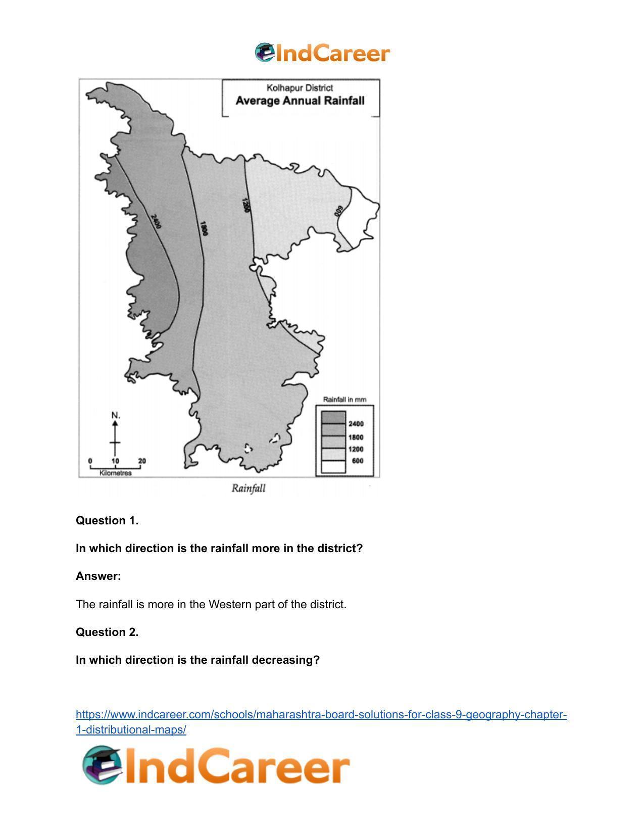 Maharashtra Board Solutions for Class 9- Geography: Chapter 1- Distributional Maps - Page 18