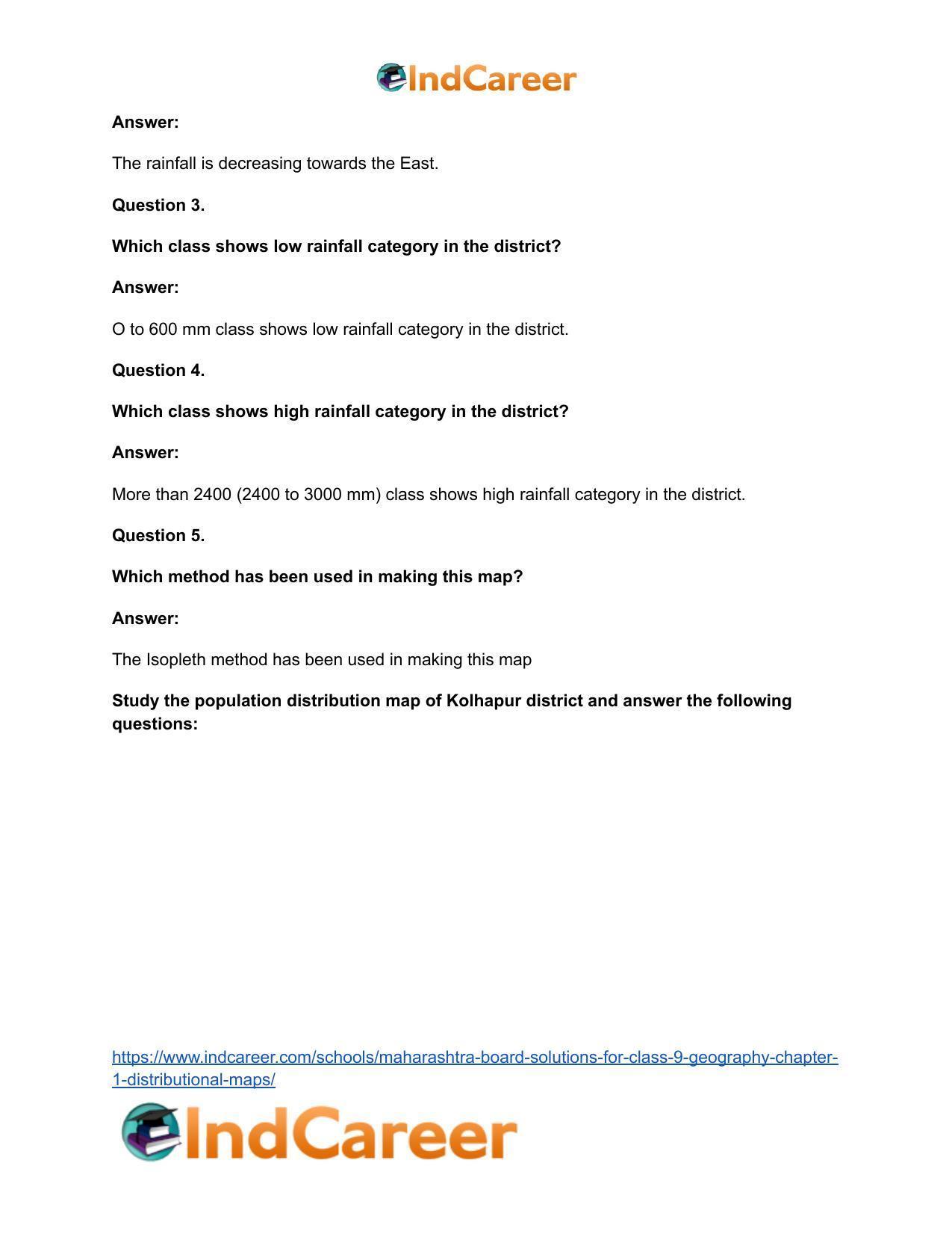 Maharashtra Board Solutions for Class 9- Geography: Chapter 1- Distributional Maps - Page 19