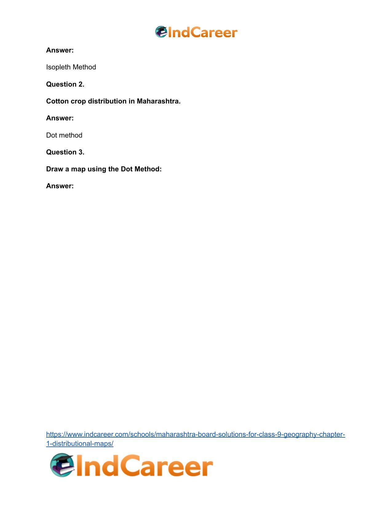 Maharashtra Board Solutions for Class 9- Geography: Chapter 1- Distributional Maps - Page 28