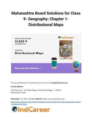 Maharashtra Board Solutions for Class 9- Geography: Chapter 1- Distributional Maps