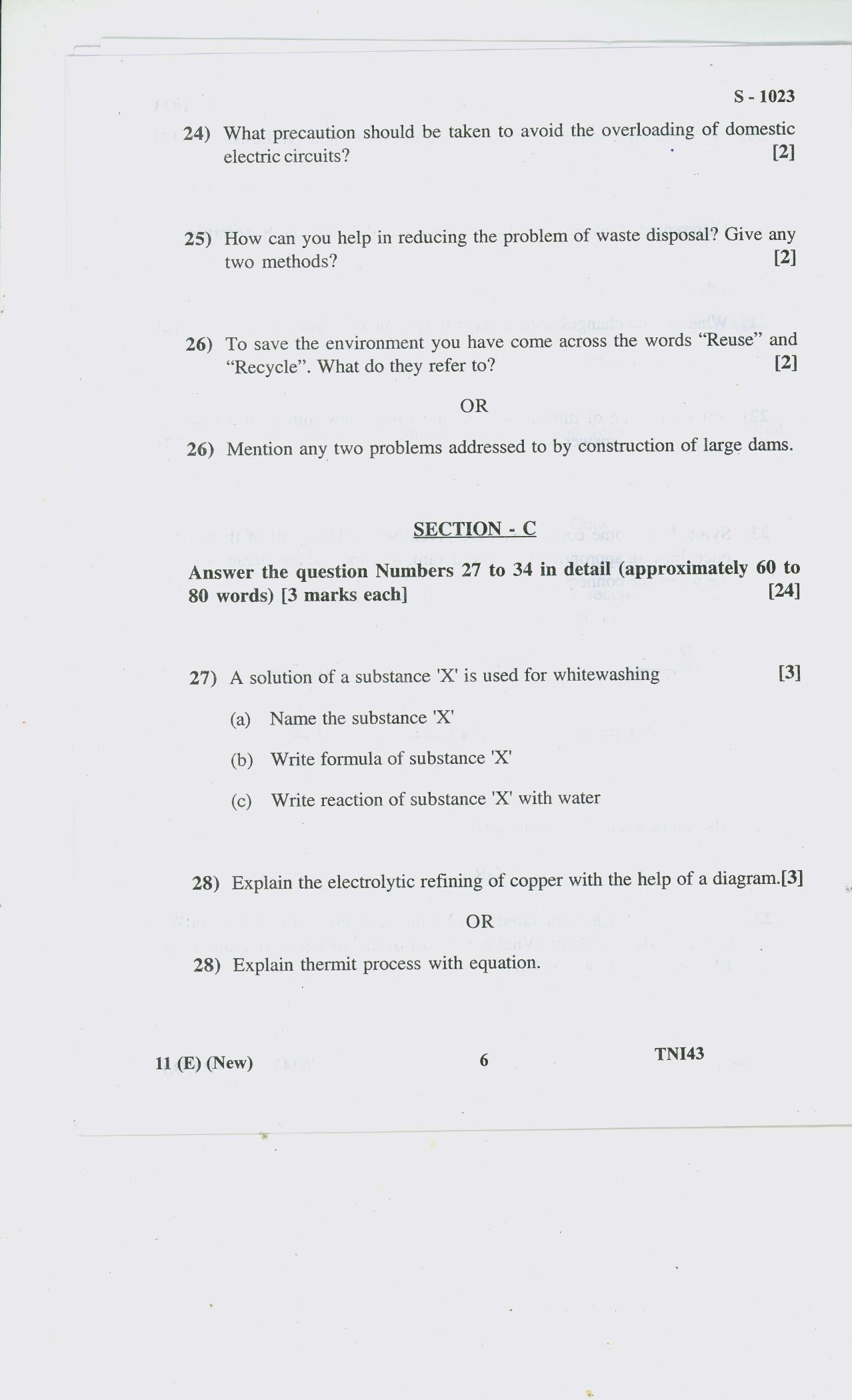 Gujarat Board Class 10th SCIENCE E 2020 Question Paper - Page 6