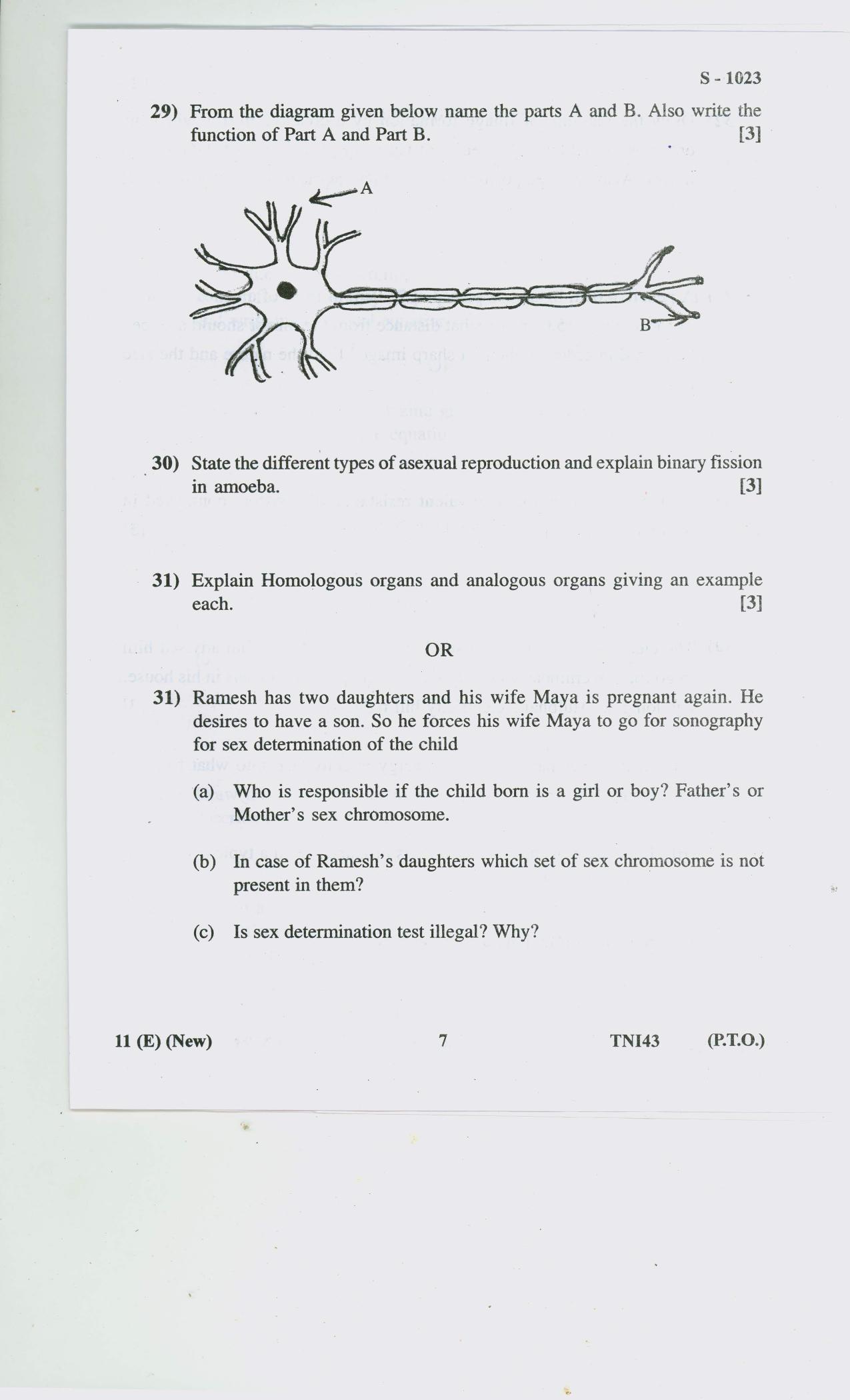 Gujarat Board Class 10th SCIENCE E 2020 Question Paper - Page 7