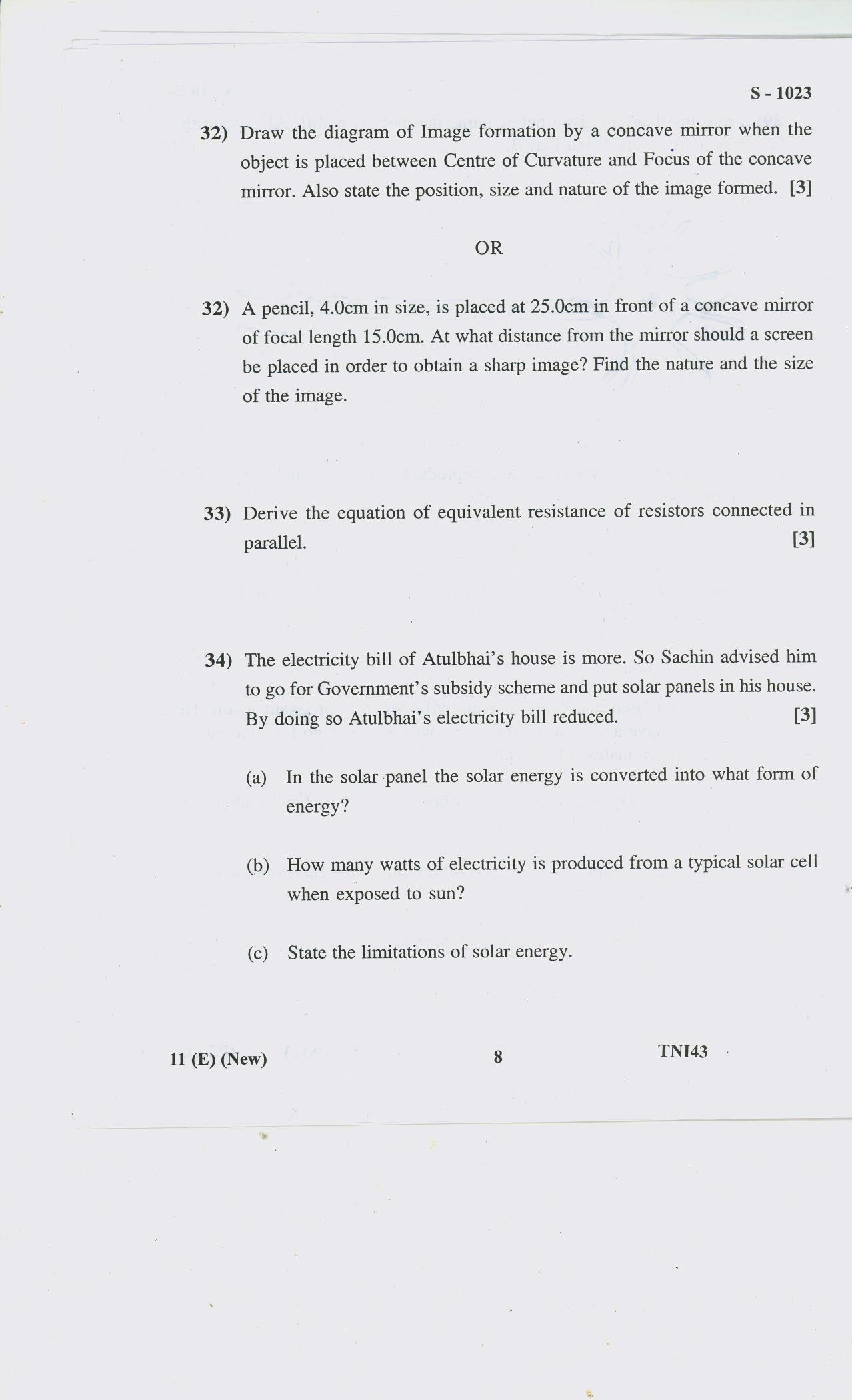 Gujarat Board Class 10th SCIENCE E 2020 Question Paper - Page 8