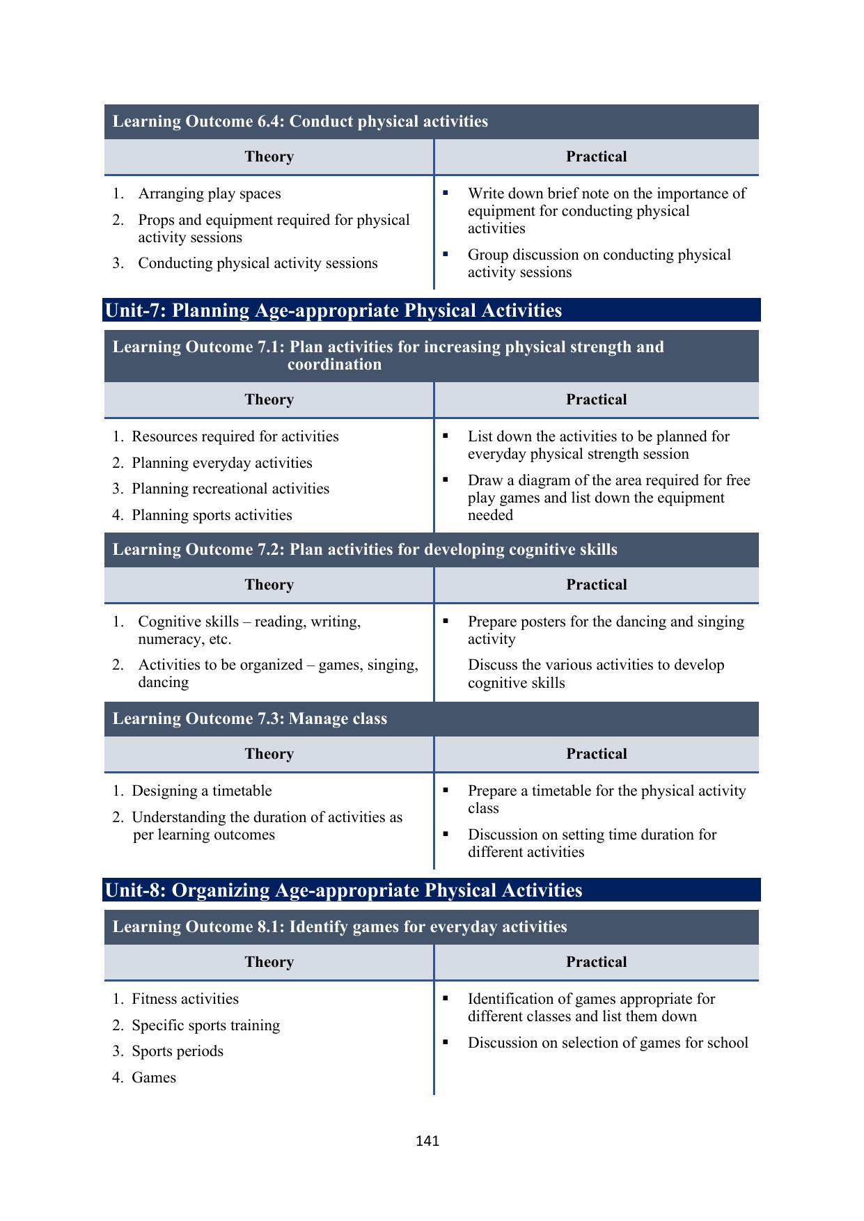ICSE Early Years Physical Activity Facilitator Syllabus 2026 - Page 9