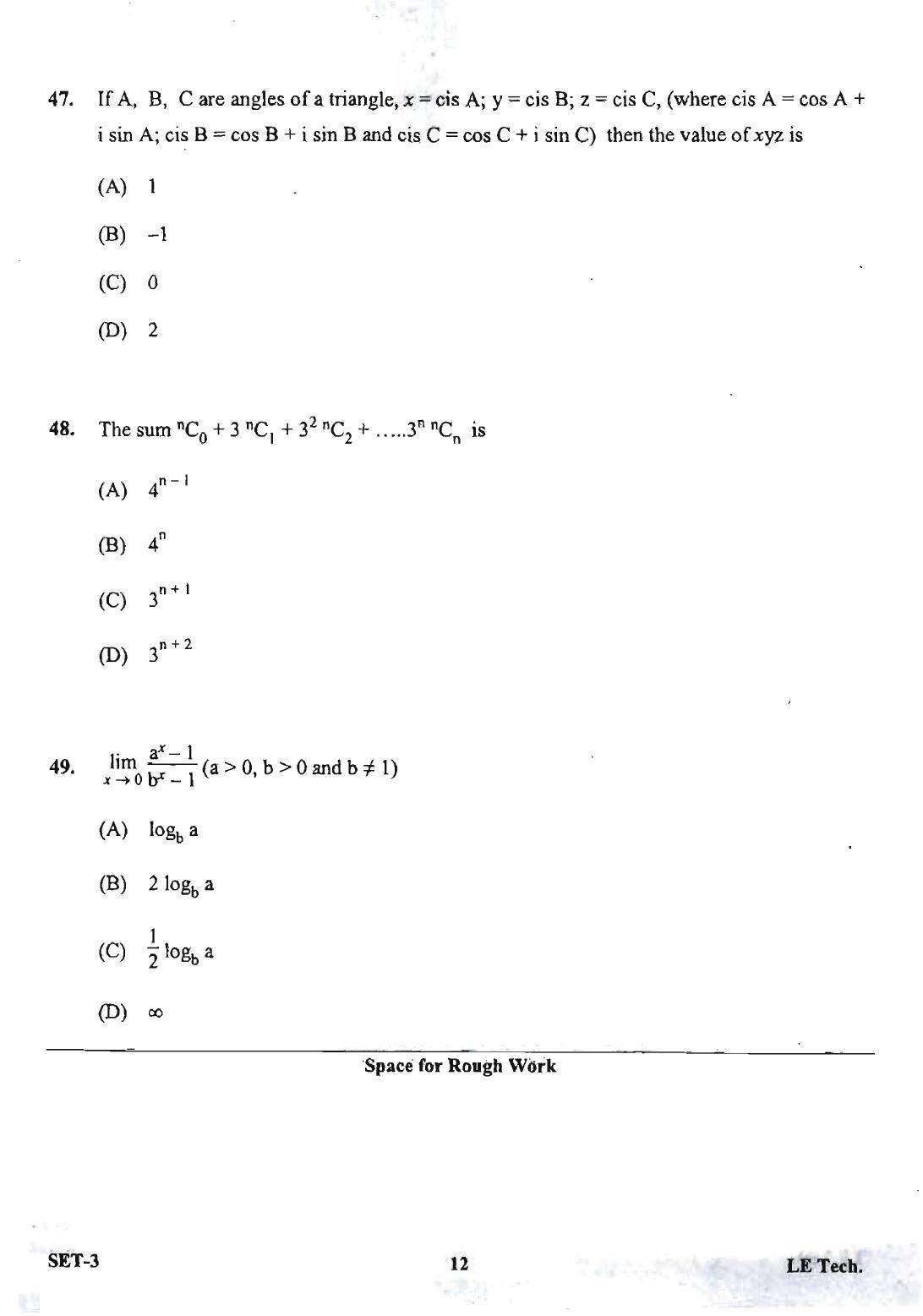 OJEE 2013 LE Tech Set 3 Question Paper - Page 10