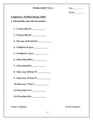 Worksheet for Class 3 Mathematics Assignment 35