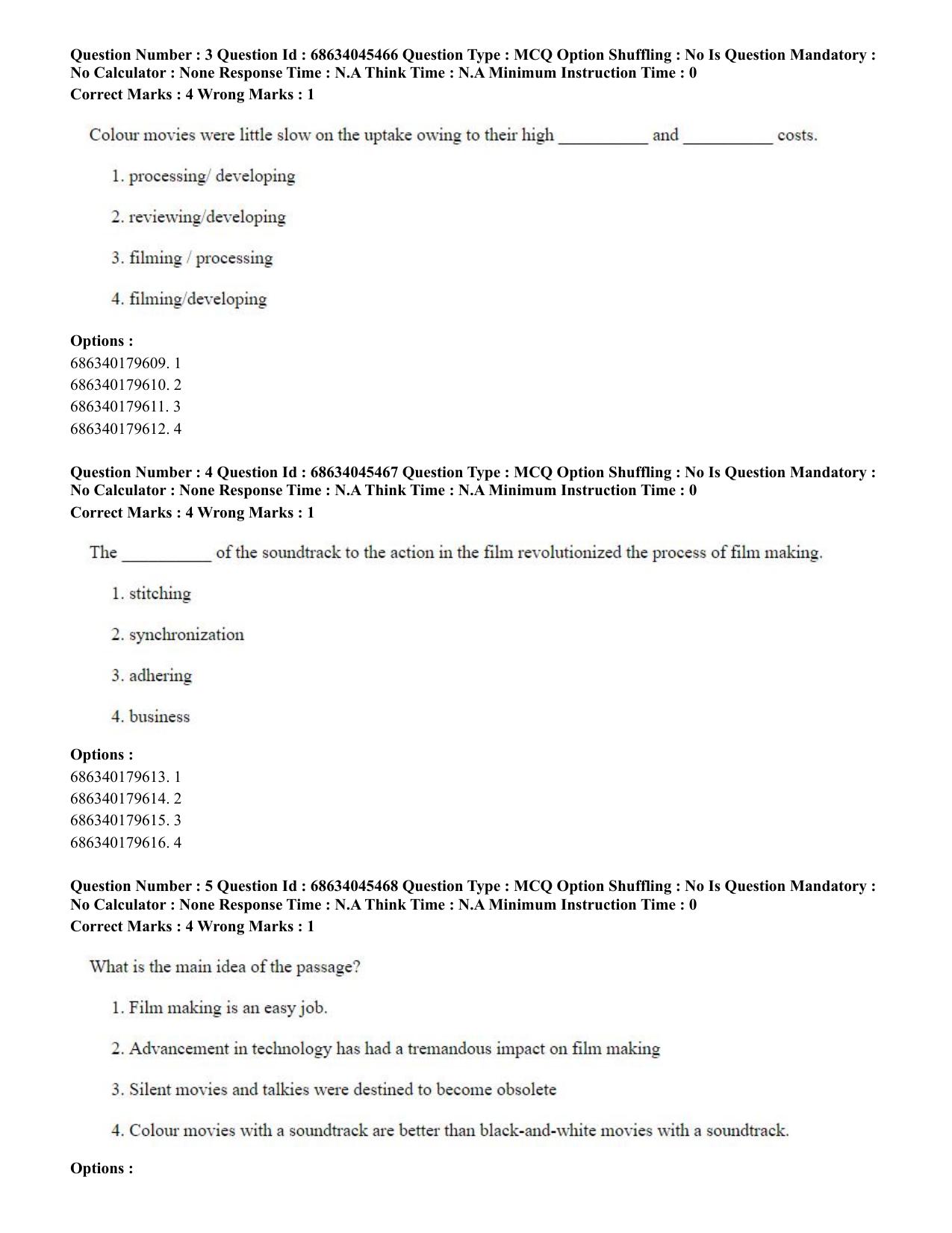 CUET PG 2023: ACQP24 – Vedanta, Sarvadarshan, Mimansa,Nyaya (Eng)-shift 3 (30-06-2023) Question Paper - Page 3