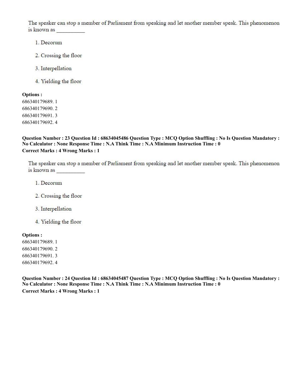CUET PG 2023: ACQP24 – Vedanta, Sarvadarshan, Mimansa,Nyaya (Eng)-shift 3 (30-06-2023) Question Paper - Page 34