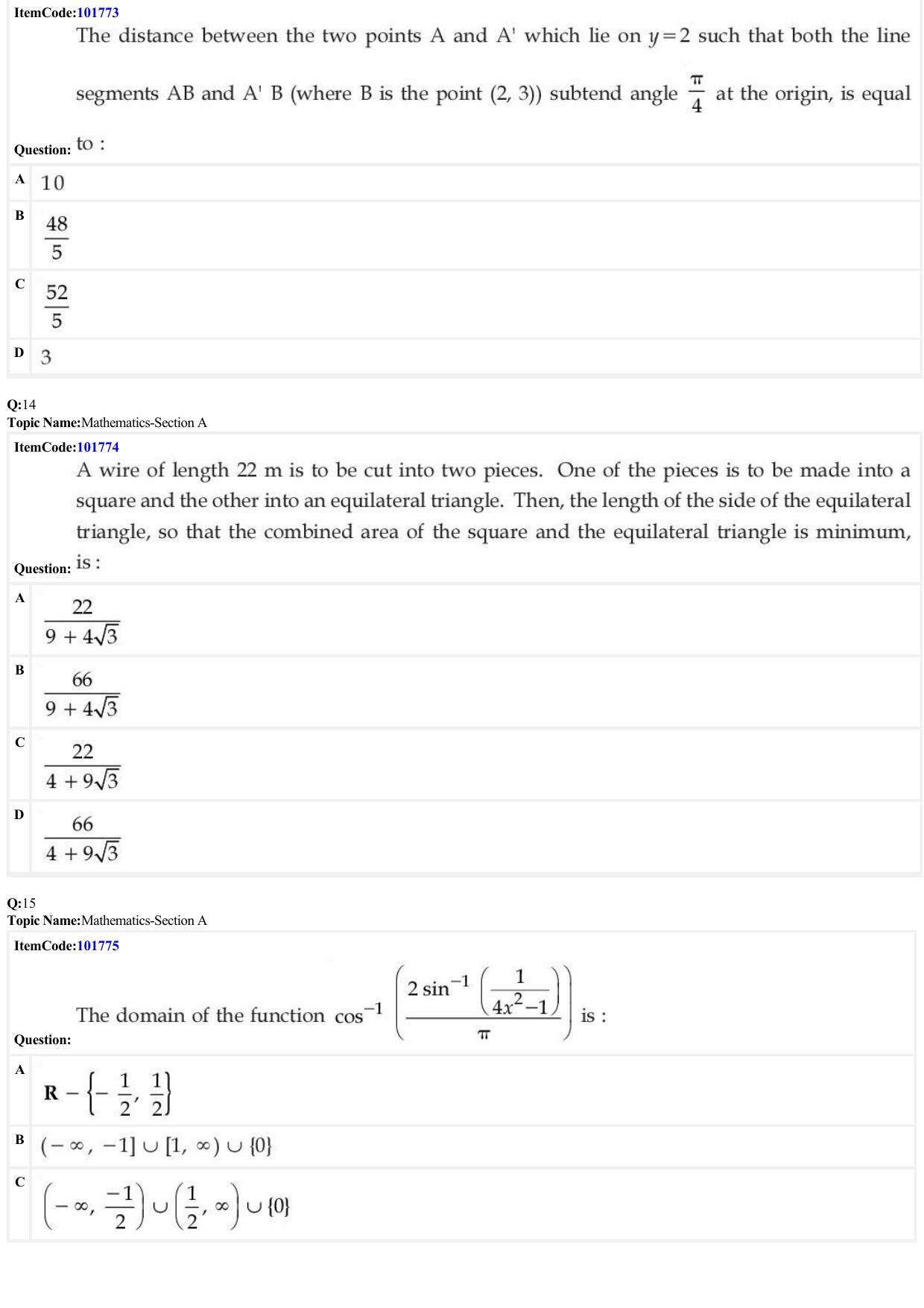 JEE Mains 2022: BTech English (Shift 1) 29-06-2022 Question Paper - Page 5