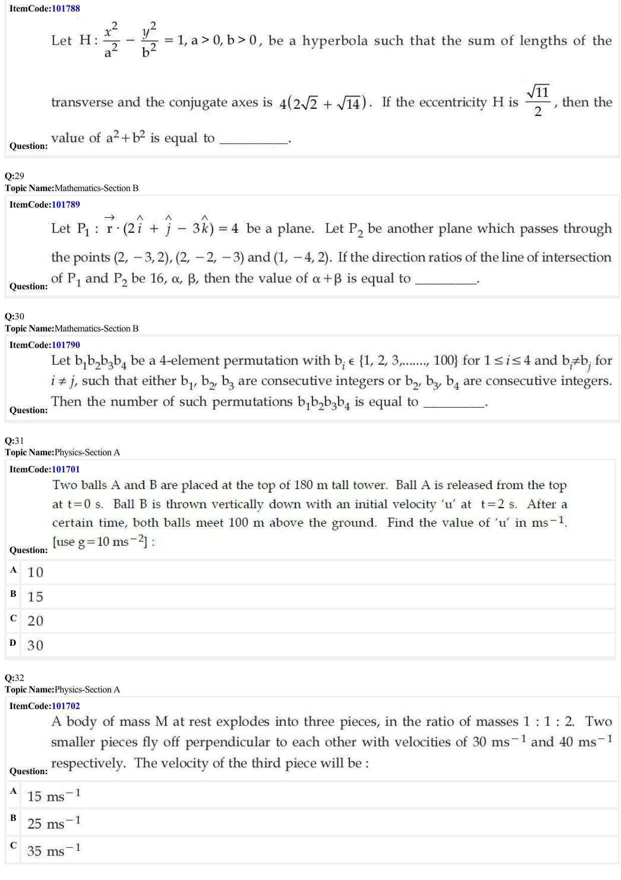 JEE Mains 2022: BTech English (Shift 1) 29-06-2022 Question Paper - Page 9