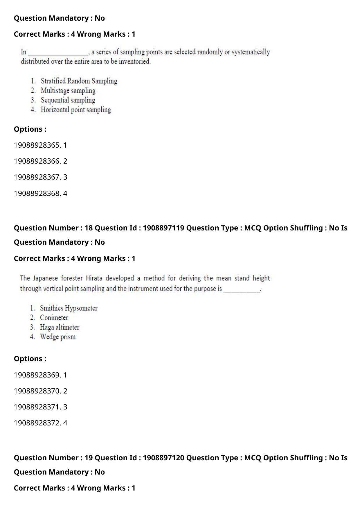 ICAR AIEEA PG 2021 FORESTRY AGROFORESTRY SILVICULTURE Question Paper - Page 10
