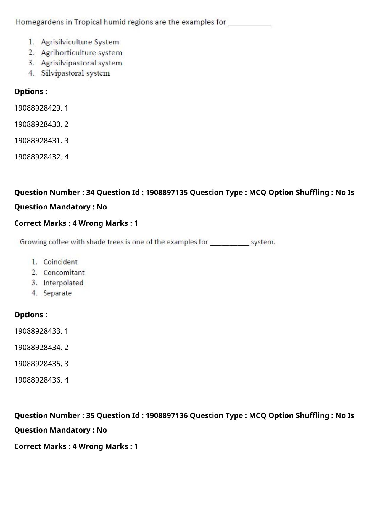 ICAR AIEEA PG 2021 FORESTRY AGROFORESTRY SILVICULTURE Question Paper - Page 18