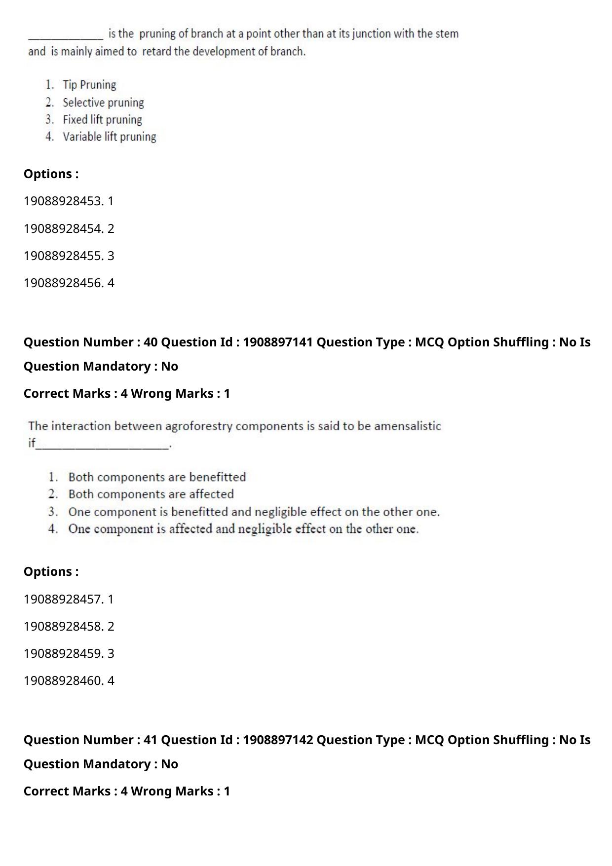 ICAR AIEEA PG 2021 FORESTRY AGROFORESTRY SILVICULTURE Question Paper - Page 21