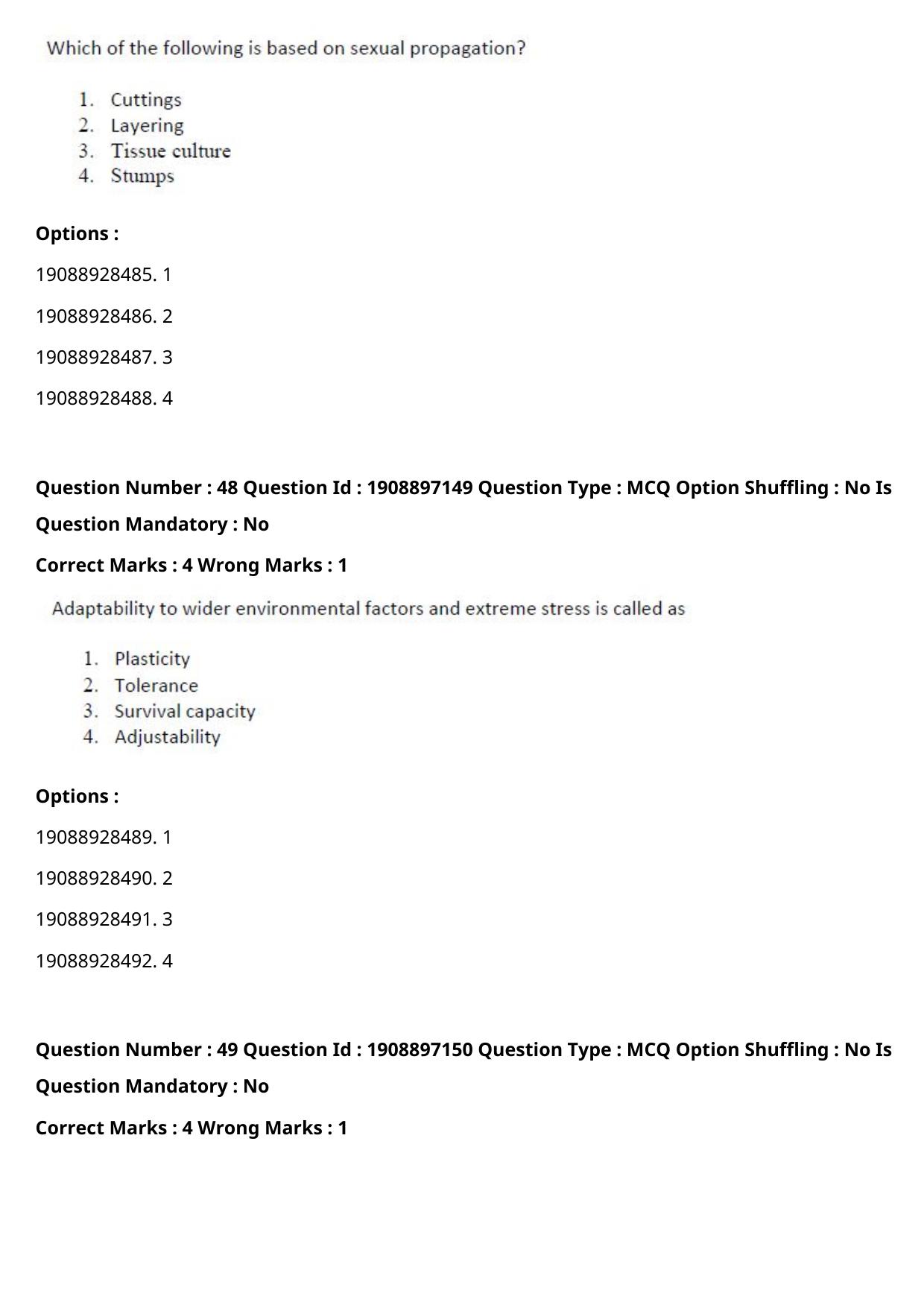 ICAR AIEEA PG 2021 FORESTRY AGROFORESTRY SILVICULTURE Question Paper - Page 25