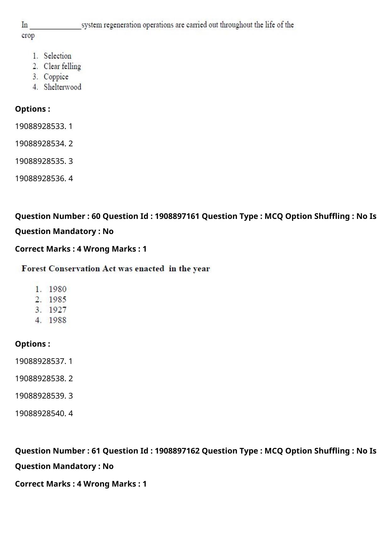 ICAR AIEEA PG 2021 FORESTRY AGROFORESTRY SILVICULTURE Question Paper - Page 31