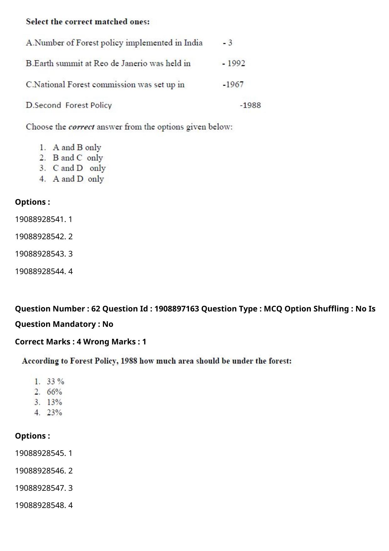 ICAR AIEEA PG 2021 FORESTRY AGROFORESTRY SILVICULTURE Question Paper - Page 32