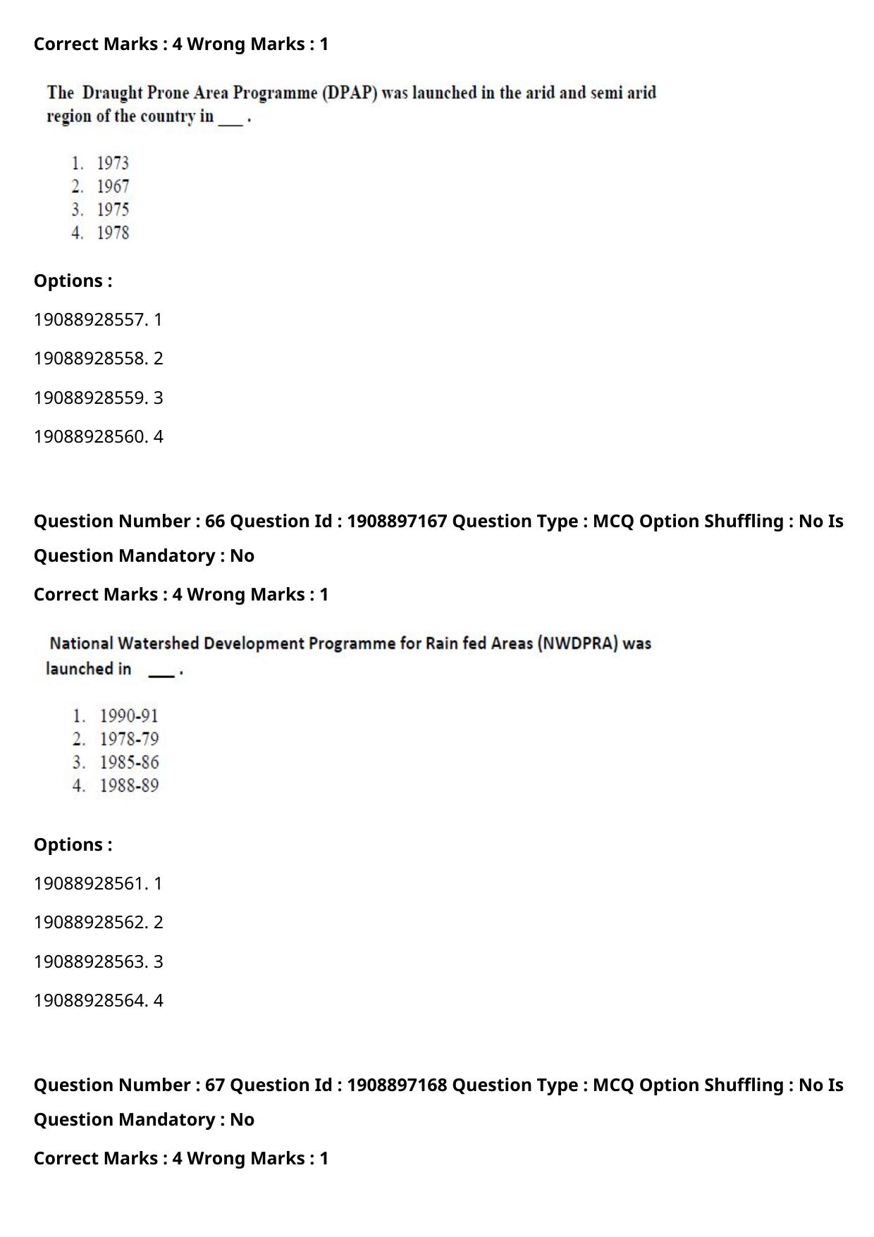 ICAR AIEEA PG 2021 FORESTRY AGROFORESTRY SILVICULTURE Question Paper - Page 34