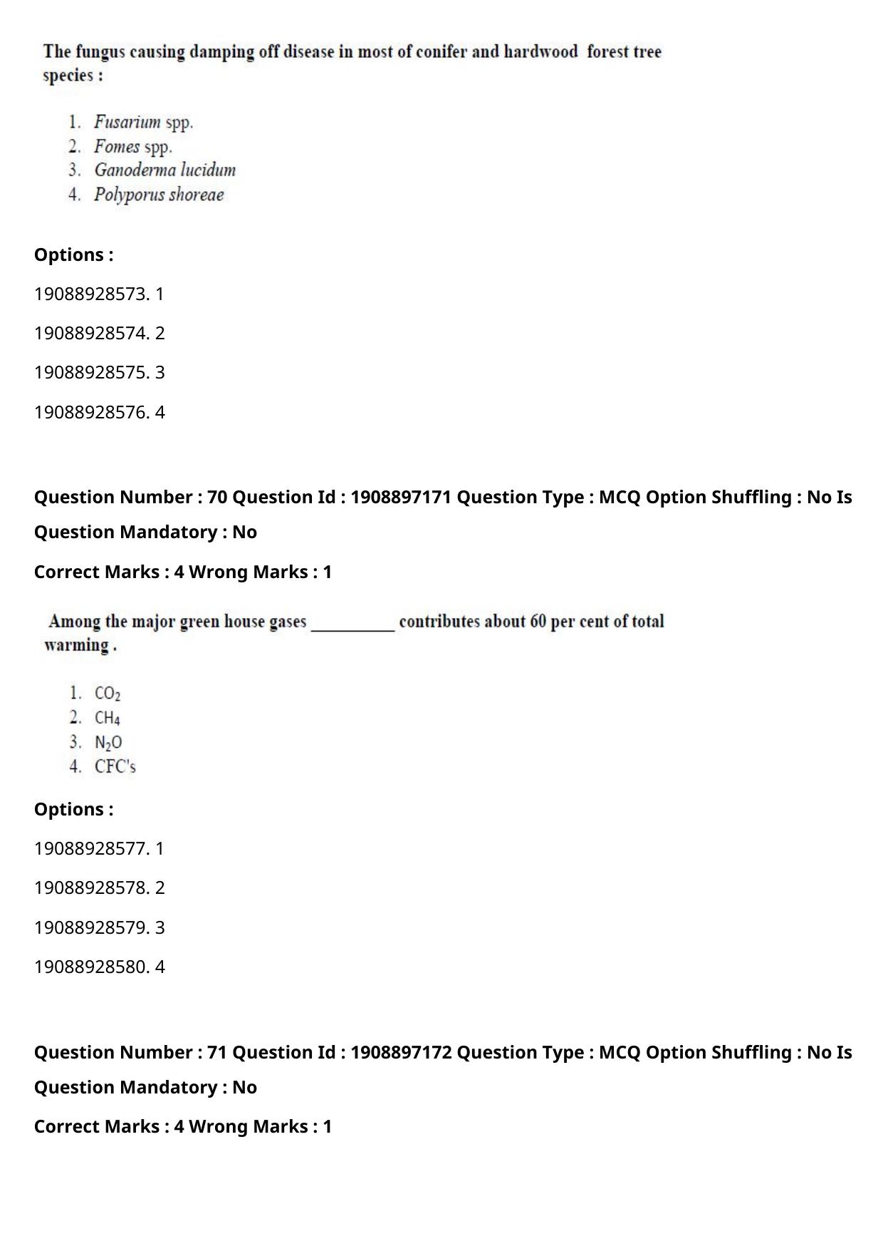 ICAR AIEEA PG 2021 FORESTRY AGROFORESTRY SILVICULTURE Question Paper - Page 36